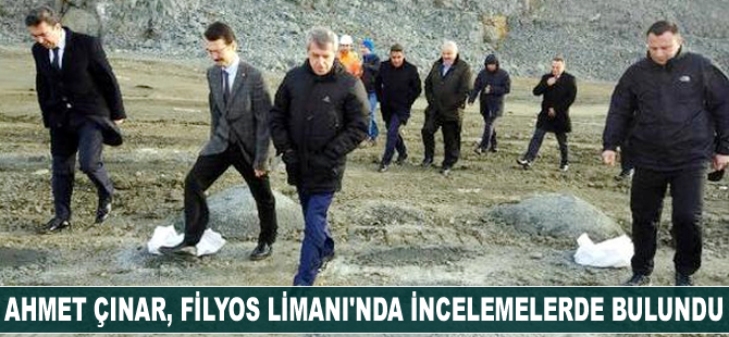 Ahmet Çınar, Filyos Limanı'nda incelemelerde bulundu