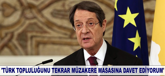 Nikos Anastasiadis: Türk topluluğunu tekrar müzakere masasına davet ediyorum
