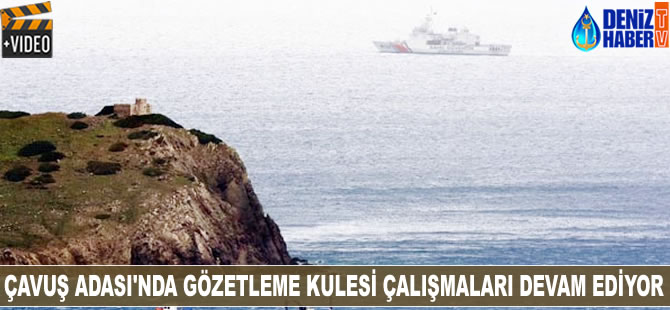 Çavuş Adası'nda gözetleme kulesi çalışmaları devam ediyor