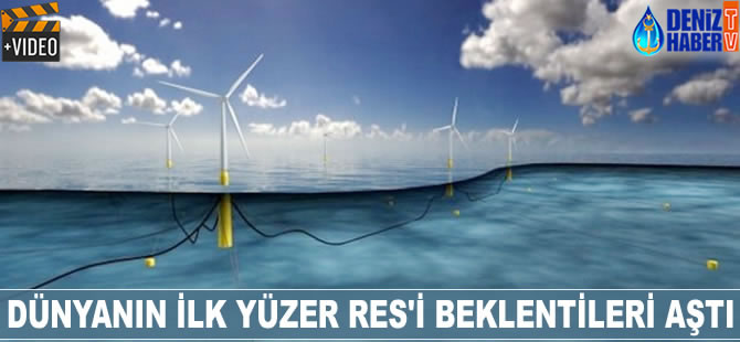 Dünyanın ilk yüzer RES’i beklentileri aştı