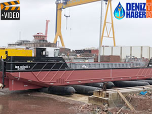 YÜTEK'in inşa ettiği 'İBB DÖKÜ 1' denize indirildi