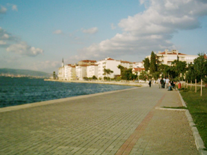 Değirmendere Sahili'ndeki çatlaklar dikkat çekiyor