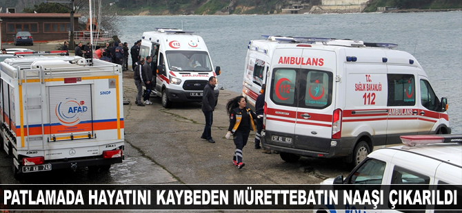 M/V MUMTAZ AMCA'daki patlamada hayatını kaybeden mürettebatın naaşı çıkarıldı