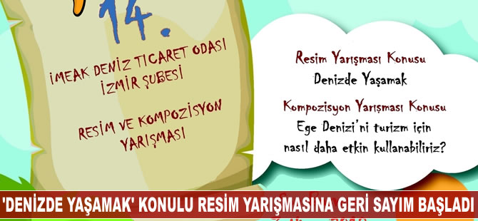 'Denizde Yaşamak' konulu resim yarışmasına geri sayım başladı