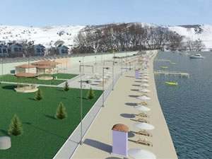 Gevaş’ta halk plajı çalışması tamamlandı