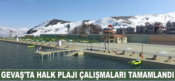 Gevaş’ta halk plajı çalışması tamamlandı