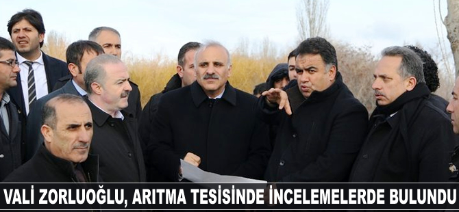 Murat Zorluoğlu, arıtma tesisinde incelemelerde bulundu