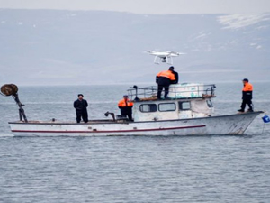 Nazik Gölü'nde yasa dışı avcılık 'drone' ile önleniyor