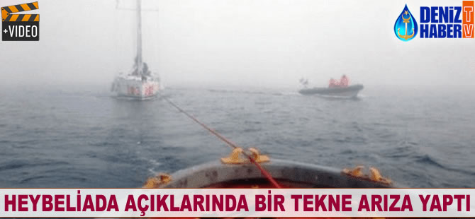 Heybeliada açıklarında bir tekne arıza yaptı