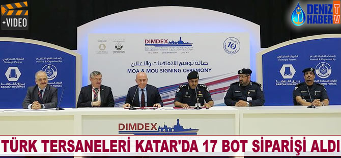 Türk tersaneleri Katar'da 17 bot siparişi aldı