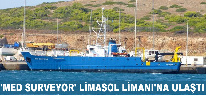 'Med Surveyor' Limasol Limanı'na ulaştı
