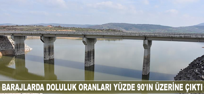 Barajlarda doluluk oranları yüzde 90'nın üzerine çıktı