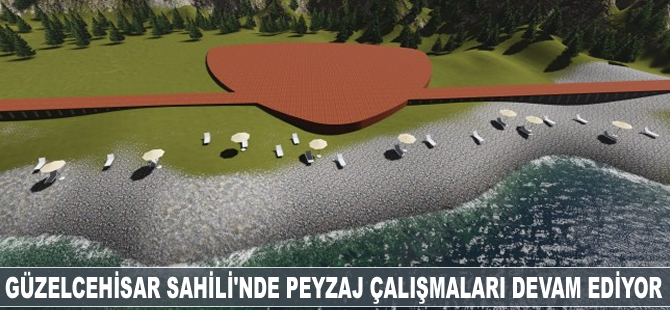 Güzelcehisar Sahili'nde peyzaj çalışmalarının 1. etabı tamamlandı