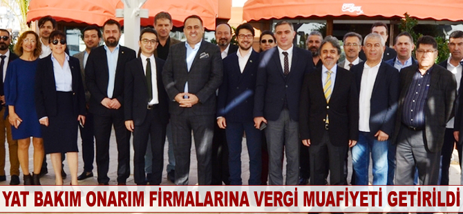 Yat bakım onarım firmalarına vergi muafiyeti getirildi