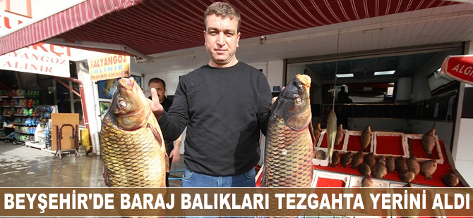 Beyşehir’de baraj balıkları tezgahta yerini aldı