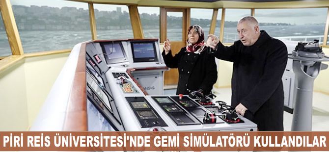 Piri Reis Üniversitesi'nde gemi simülatörü kullandılar