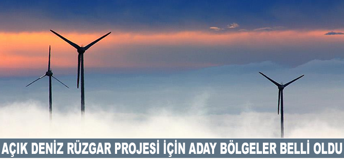 Açık deniz rüzgar projesi için aday bölgeler belli oldu