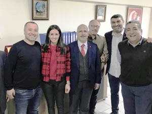 Osman Akyürek ekibi iş adamlarını ziyaret etti