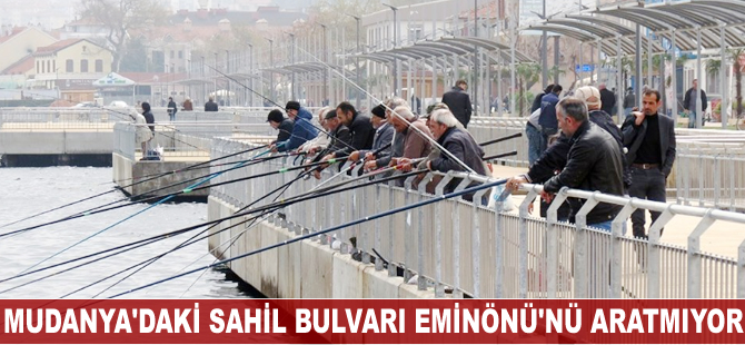Mudanya’daki sahil bulvarı Eminönü’nü aratmıyor