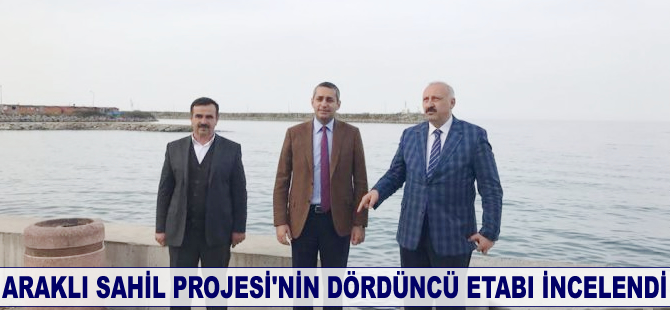 Araklı Sahil Projesi'nin dördüncü etabı incelendi