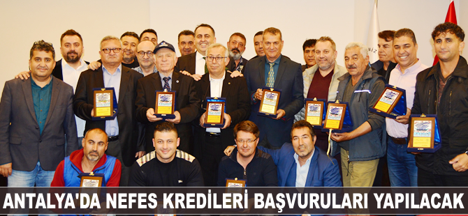 Antalya'da Nefes Kredileri başvuruları yapılacak