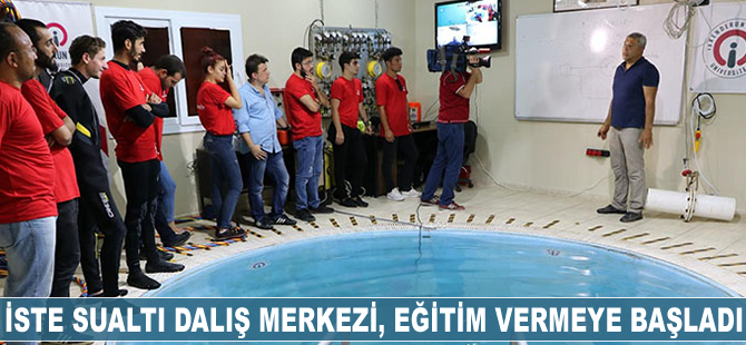 İSTE Sualtı Dalış Merkezi, eğitim vermeye başladı
