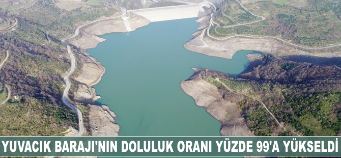 Yuvacık Barajı'nın doluluk oranı yüzde 99'a yükseldi