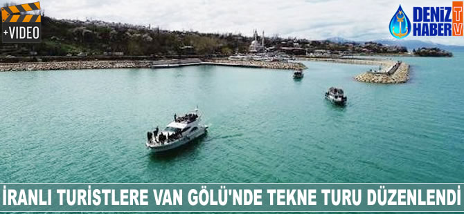 İranlı turistlere Van Gölü'nde tekne turu düzenlendi