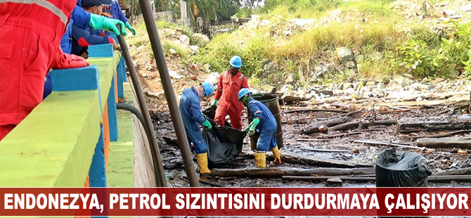 Endonezya, petrol sızıntısını durdurmaya çalışıyor