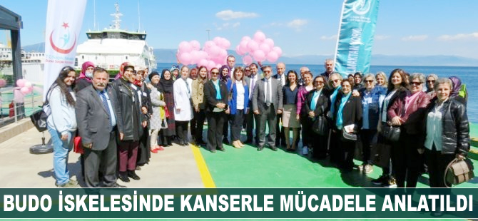 BUDO iskelesinde kanserle mücadele anlatıldı