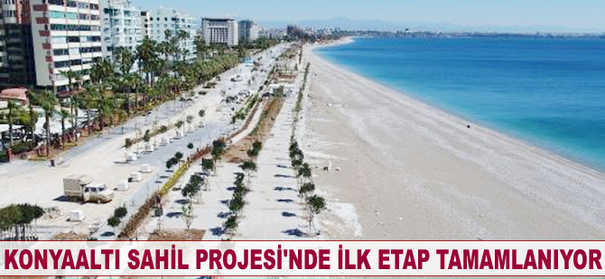 Konyaaltı Sahil Projesi'nde ilk etap tamamlanıyor