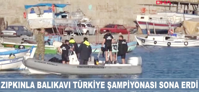 Zıpkınla Balıkavı Türkiye Şampiyonası sona erdi