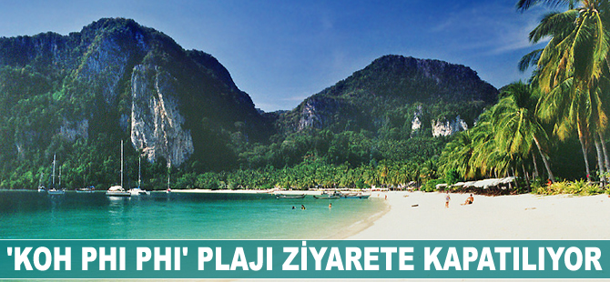'Koh Phi Phi' plajı ziyarete kapatılıyor