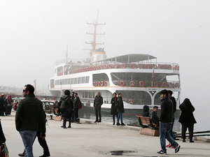 İstanbul'da bazı vapur seferleri iptal edildi