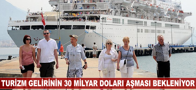 Turizmden elde edilen gelirin 30 milyar doları aşması bekliyor