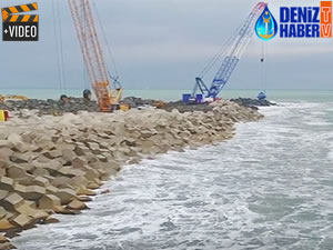 Filyos Limanı'nda dolgu çalışmaları devam ediyor