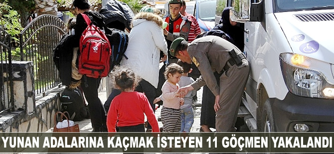 Yunan adalarına kaçmak isteyen 111 göçmen yakalandı