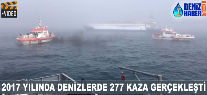 2017 yılında denizlerde 277 kaza gerçekleşti