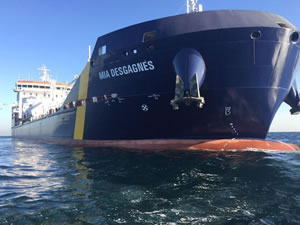 İlk buz sınıfı çift yakıtlı ‘M/T MIA DESGAGNES’e isim verme töreni yapıldı