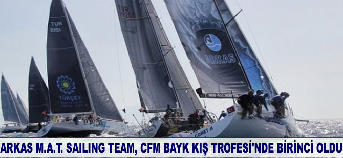 Arkas-M.A.T. Sailing Team, CFM BAYK Kış Trofesi’nde birinci oldu