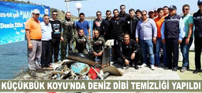 Küçükbük Koyu'nda deniz dibi temizliği yapıldı