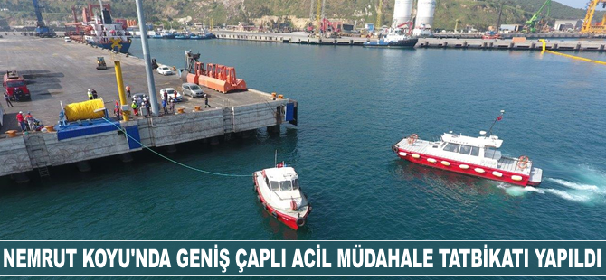 Nemrut Koyu'nda geniş çaplı acil müdahale tatbikatı yapıldı