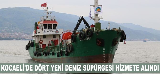 Kocaeli’de dört yeni deniz süpürgesi hizmete başladı