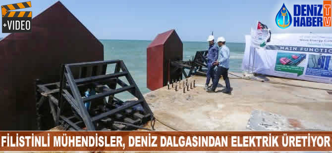 Filistinli mühendisler, deniz dalgasından elektrik üretiyor