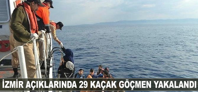 İzmir’de 29 kaçak göçmen yakalandı