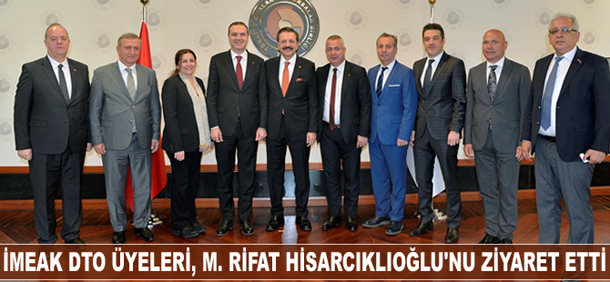 İMEAK Deniz Ticaret Odası üyeleri M. Rifat Hisarcıklıoğlu’nu ziyaret etti
