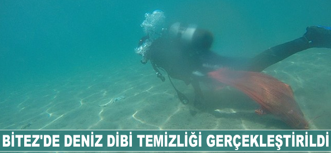 Bitez'de deniz dibi temizliği yapıldı