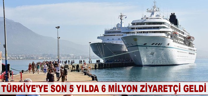 Türkiye'ye son 5 yılda 6 milyon ziyaretçi geldi