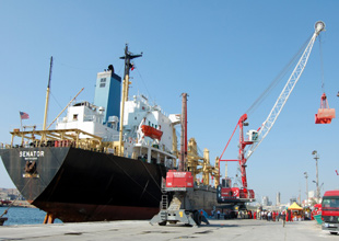 Ege'nin en büyük vinçi Petkim Limanı'nda