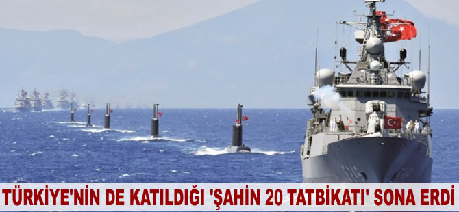 Türkiye'nin de katıldığı 'Şahin 20 Tatbikatı' sona erdi